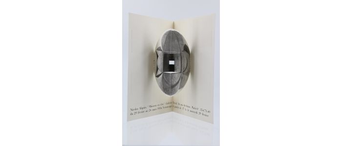 ALQUIN : Carton d'invitation au vernissage de l'exposition des oeuvres de Nicolas Alquin intitulée 