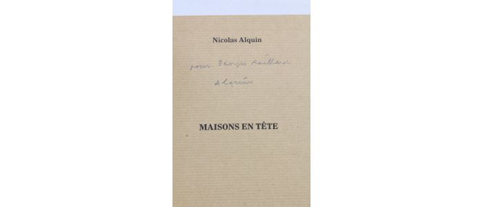 ALQUIN : Catalogue de l'exposition des oeuvres de Nicolas Alquin intitulée 