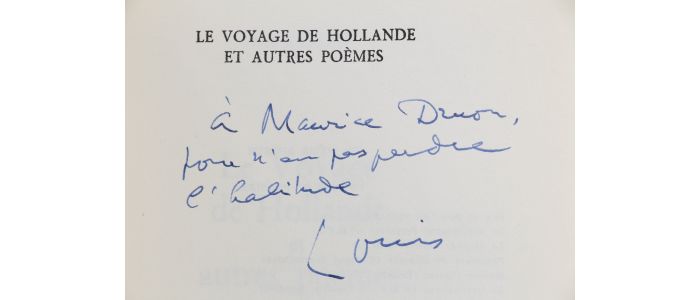 ARAGON : Le voyage en Hollande et autres poèmes - Signed book, First edition - Edition-Originale.com