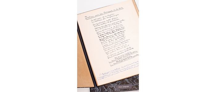 ARAGON : Poème autographe : Distiques pour une carmagnole de la Honte - Signiert, Erste Ausgabe - Edition-Originale.com
