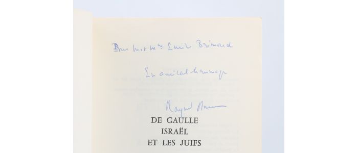 ARON : De Gaulle, Israël et les Juifs - Libro autografato, Prima edizione - Edition-Originale.com