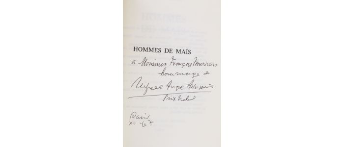 ASTURIAS : Hommes de maïs - Signiert - Edition-Originale.com