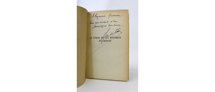 BACHELARD : La terre et les rêveries du repos - Libro autografato, Prima edizione - Edition-Originale.com