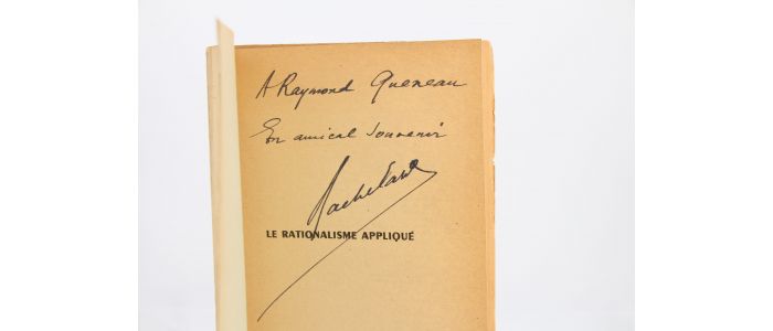 BACHELARD : Le rationalisme appliqué - Libro autografato, Prima edizione - Edition-Originale.com