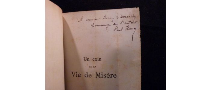 BARBEY D'AUREVILLY : Un coin de la vie de misère - Signiert, Erste Ausgabe - Edition-Originale.com