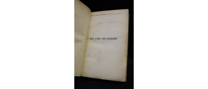 BARRES : Sous l'oeil des barbares - Signed book, First edition - Edition-Originale.com