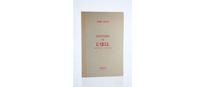 BATAILLE : Histoire de l'Oeil - Edition-Originale.com