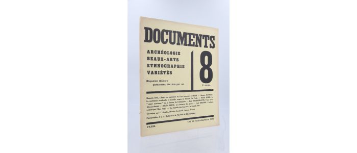 BATAILLE : Documents N°8 de la deuxième année - Erste Ausgabe - Edition-Originale.com