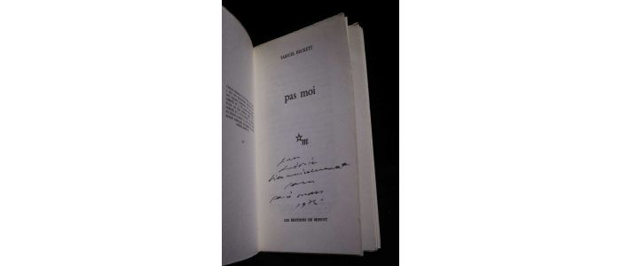 BECKETT : Pas moi - Signed book, First edition - Edition-Originale.com