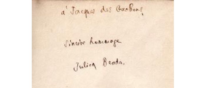 BENDA : Lettres à Mélisande - Signed book, First edition - Edition-Originale.com