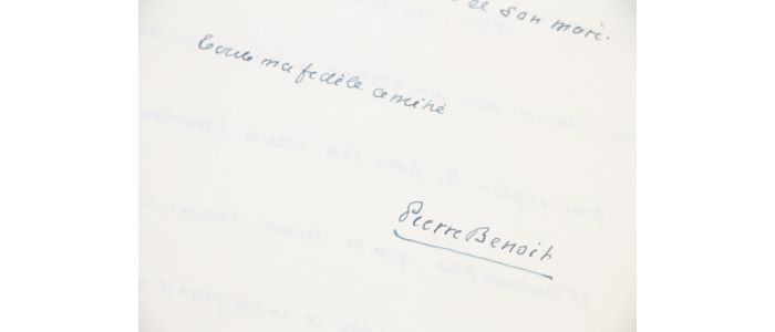 BENOIT : Lettre autographe signée concernant des festivités qu'il doit organiser avec son correspondant et des personnalités à inviter - Libro autografato, Prima edizione - Edition-Originale.com