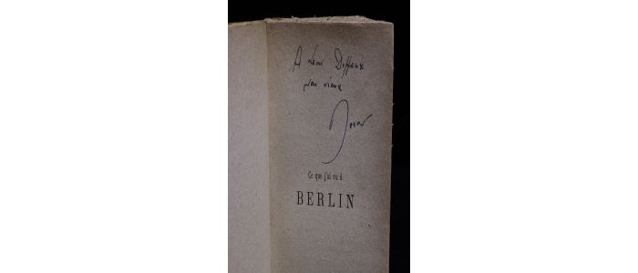 BERAUD : Ce que j'ai vu à Berlin - Autographe, Edition Originale - Edition-Originale.com