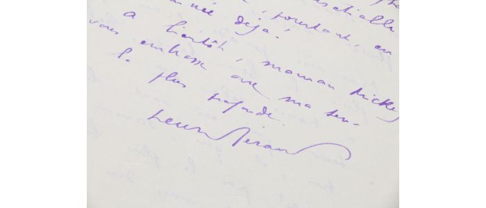 BERAUD : Lettre autographe de prison datée et signée et adressée à sa belle-mère qu'il appelle affectueusement 