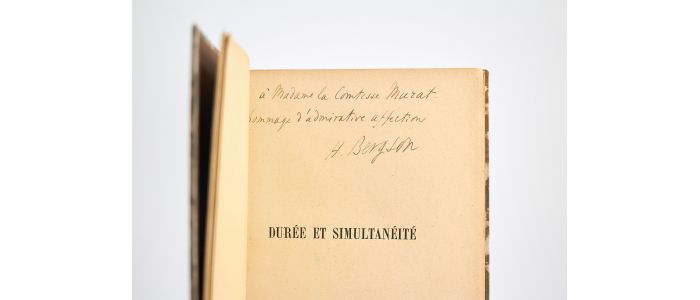 BERGSON : Durée et simultanéité à propos de la théorie d'Einstein - Autographe, Edition Originale - Edition-Originale.com