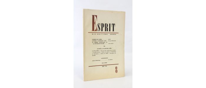 BERNANOS : Esprit. Nouvelle série N°170 de la 18ème année - First edition - Edition-Originale.com