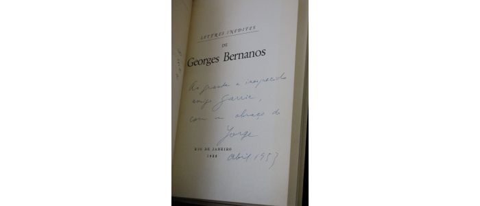 BERNANOS : Lettres inédites à Jorge de Lima - Autographe, Edition Originale - Edition-Originale.com