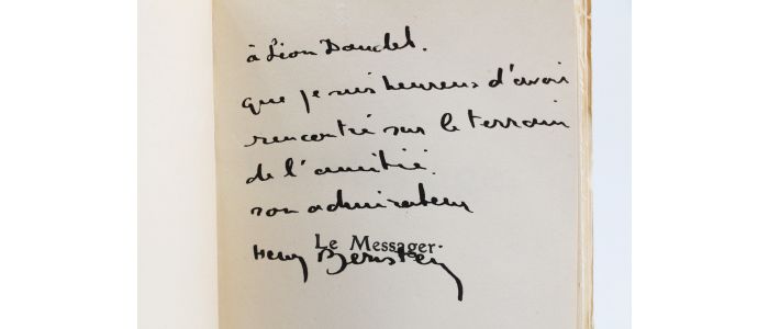 BERNSTEIN : Le messager - Signiert, Erste Ausgabe - Edition-Originale.com
