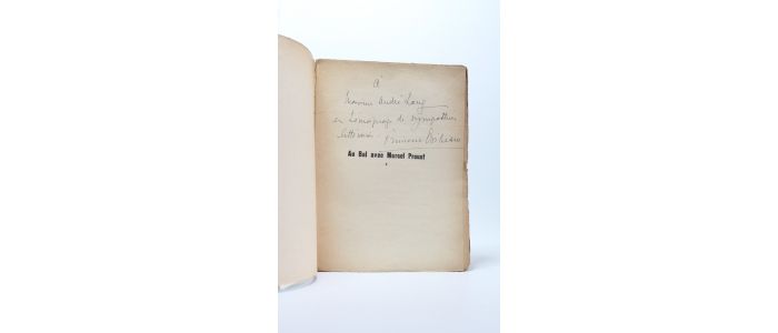 BIBESCO : Au bal avec Marcel Proust - Autographe, Edition Originale - Edition-Originale.com