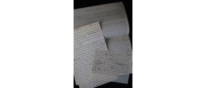 BLANCHOT : Journal sans épisodes. Manuscrit autographe et tapuscrit complets - Signed book, First edition - Edition-Originale.com