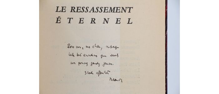 BLANCHOT : Le ressassement éternel - Signed book, First edition - Edition-Originale.com