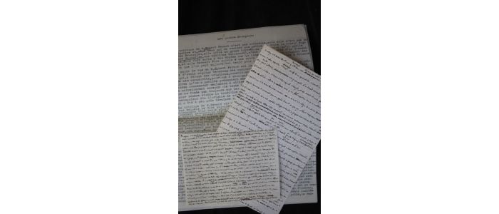 BLANCHOT : Les quatre Evangiles.  Manuscrit autographe et tapuscrit complets - Signed book, First edition - Edition-Originale.com