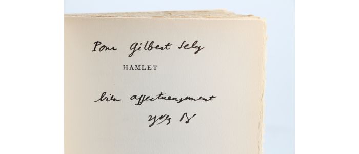 BONNEFOY : Hamlet suivi d'une Idée de la Traduction - Libro autografato, Prima edizione - Edition-Originale.com