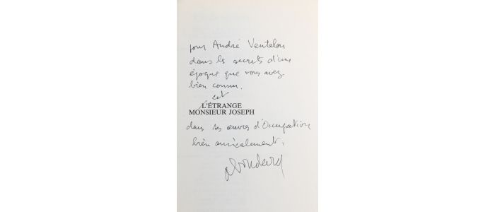 BOUDARD : L'étrange monsieur Joseph - Libro autografato, Prima edizione - Edition-Originale.com