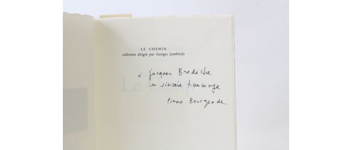 BOURGEADE : Le camp - Libro autografato, Prima edizione - Edition-Originale.com