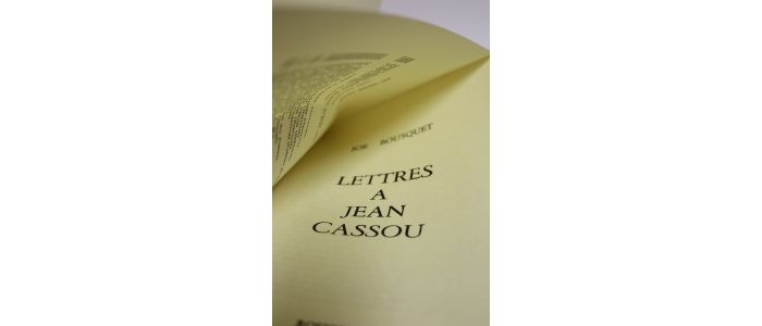 BOUSQUET : Lettres à Jean Cassou - Edition Originale - Edition-Originale.com