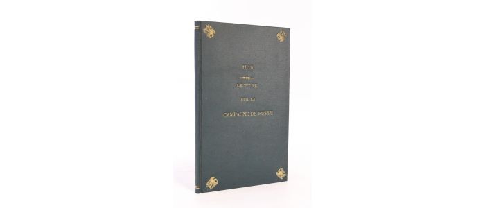 BREAUT : 1812. Lettre d'un capitaine de cuirassiers sur la campagne de Russie publiée par M. J.A. Leher - First edition - Edition-Originale.com