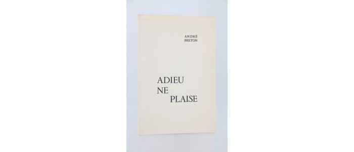BRETON : Adieu ne plaise - First edition - Edition-Originale.com