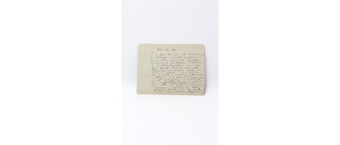 BRETON : Carte-lettre autographe signée au peintre William Bouguereau à propos du Salon : 