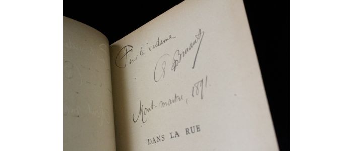BRUANT : Dans la rue, chansons et monologues - Autographe - Edition-Originale.com