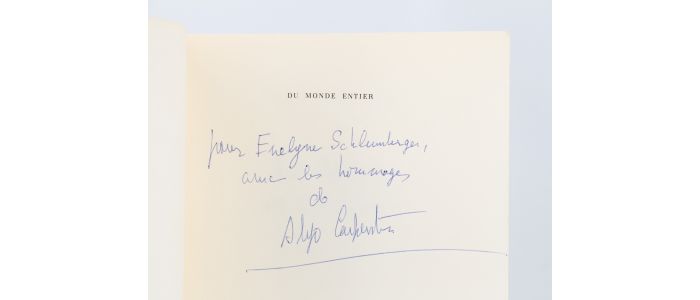 CARPENTIER : La harpe et l'ombre - Signed book, First edition - Edition-Originale.com