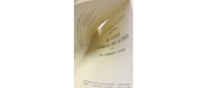 CAYROL : Les premiers jours - First edition - Edition-Originale.com