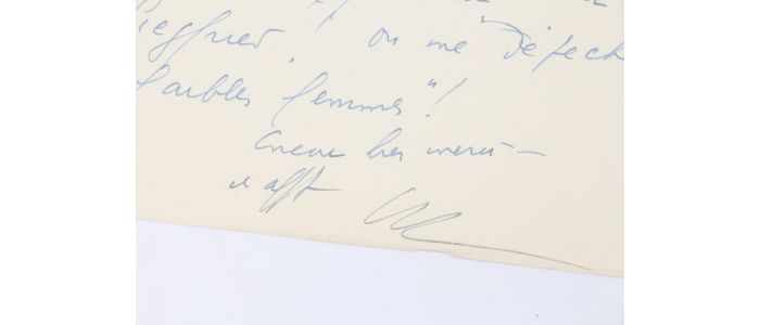 CELINE : Lettre autographe signée adressée à Maître Thorvald Mikkelsen : 