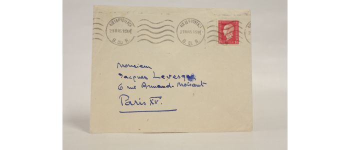 CENDRARS : Enveloppe envoyée à son ami Jacques-Henri Levesque à son adresse parisienne - Signed book, First edition - Edition-Originale.com