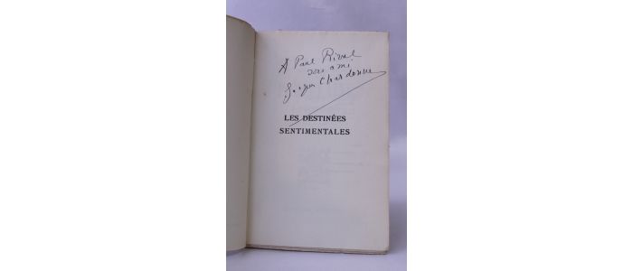 CHARDONNE : Porcelaine de Limoges - Autographe, Edition Originale - Edition-Originale.com