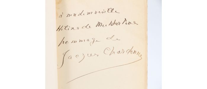CHARDONNE : Romanesques - Libro autografato - Edition-Originale.com