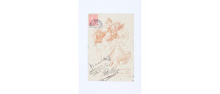 CHERET : Carte postale autographe signée adressée à Emile Straus - Autographe, Edition Originale - Edition-Originale.com