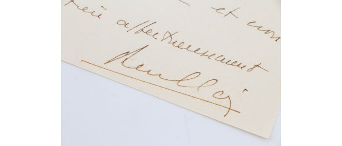 CLAIR : Lettre autographe signée à Carlo Rim à propos de démarches épistolaires à entreprendre auprès des Archives Françaises du Film (A.F.F.) - Autographe, Edition Originale - Edition-Originale.com