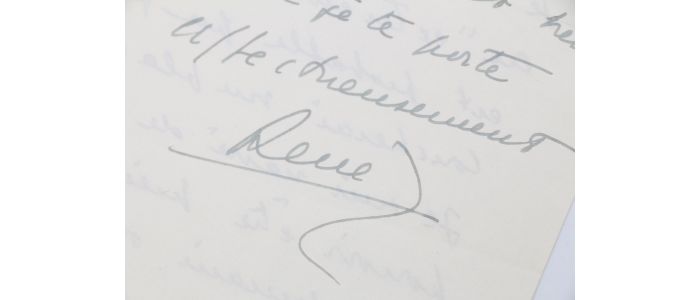 CLAIR : Lettre autographe signée adressée à Carlo Rim s'excusant de ne pouvoir répondre favorablement à une invitation de ce dernier : 