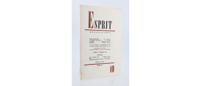 COLLECTIF : Esprit N°10 de la nouvelle série - First edition - Edition-Originale.com