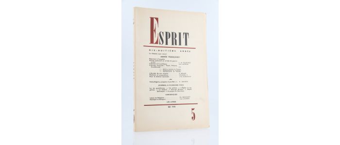 COLLECTIF : Esprit N°5 de la 18ème année - Edition Originale - Edition-Originale.com