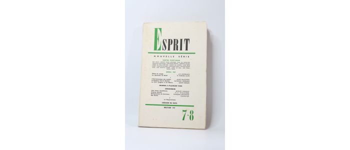 COLLECTIF : Esprit. Poètes portugais. N°7-8 de la nouvelle série - First edition - Edition-Originale.com