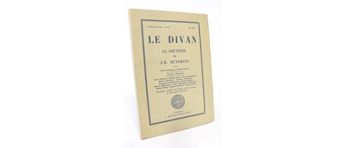 COLLECTIF : Le souvenir de J.K. Huysmans - In Le divan N°129 de la 19ème année - First edition - Edition-Originale.com