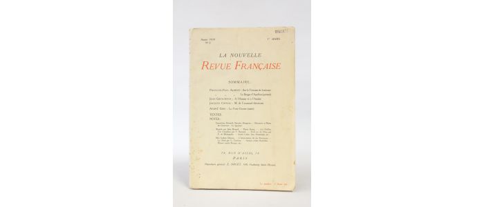COPEAU : M. Faramond théoricien in La Nouvelle Revue française n°2 de l'année 1909 -Le deuxième numéro de la célèbre revue - First edition - Edition-Originale.com