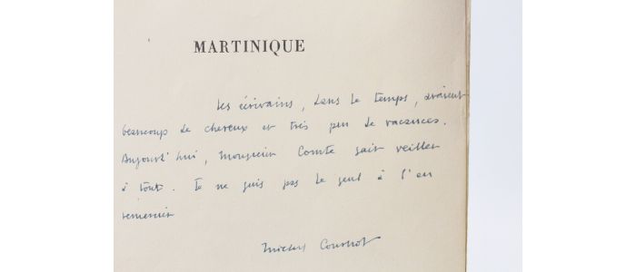 COURNOT : Martinique - Signed book, First edition - Edition-Originale.com