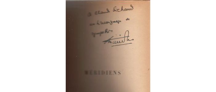 DANINOS : Méridiens - Autographe, Edition Originale - Edition-Originale.com