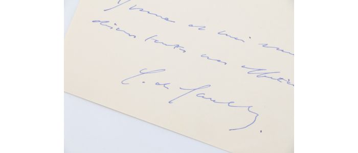 DE GAULLE : Lettre autographe signée adressée à une dame prénommée Lada lui adressant ses voeux pour 1945 : 